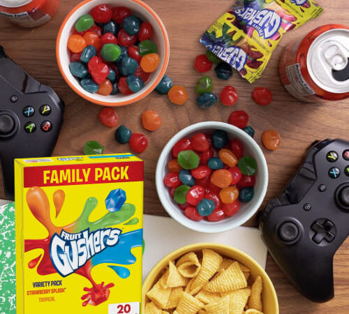 20-Ct. Gushers Fruit Flavored Snacks, Variety Pack $5.98 After Coupon (Reg. $17) – $0.30/Pouch! Strawberry and Tropical Flavors, Gluten-Free