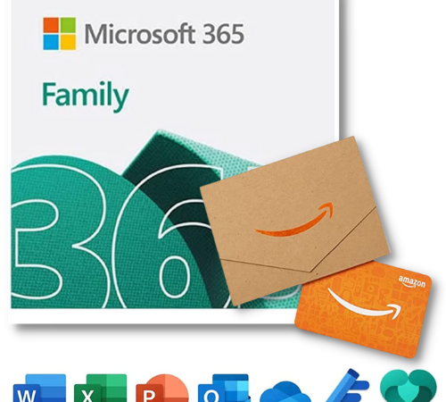 Today Only! Microsoft 365 Family,12-month Subscription with Auto-Renewal + $50 Amazon Gift Card $99.99 Shipped Free (Reg. $149.99)