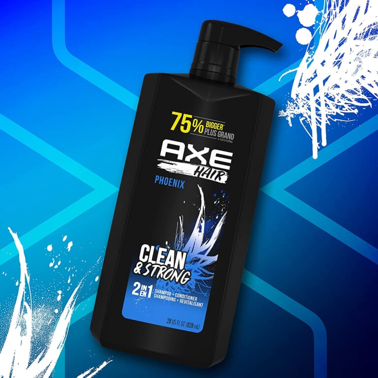 4-Pack AXE Wash & Care Phoenix 2-in-1 Shampoo & Conditioner $7.18 (Reg. $28)  – $1.80/ 28 oz bottle