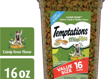 16-Oz Temptations Crunchy & Soft Cat Treats as low as $4.79 After Coupon (Reg. $12) + Free Shipping – 2 Flavors