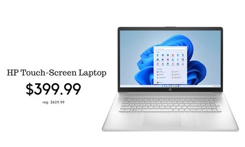 HP Intel i5 Touchscreen Laptop for $399.99 (reg. $629.99)