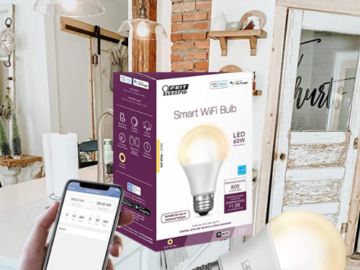 Feit Electric 60W Equivalent WiFi Dimmable Led Bulb $2.97 (Reg. $12.99) – 4.3K+ FAB Ratings!