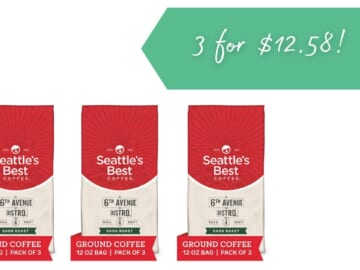 Seattle’s Best Coffee | 3 Bags for $12.58