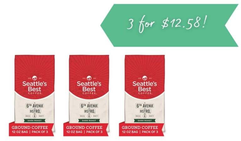 Seattle’s Best Coffee | 3 Bags for $12.58