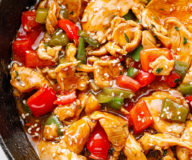 pepper chicken stir fry