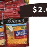 $2.05 Sargento Shredded Cheese at Publix