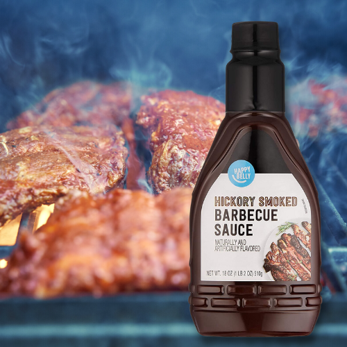 18-Oz Amazon Brand Happy Belly Hickory Smoked BBQ Sauce as low as $1.02 Shipped Free (Reg. $3) – FAB Ratings!