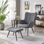 Upgrade your living space with this Easyfashion Chair & Ottoman Set for just $124 Shipped Free (Reg. $155.99)