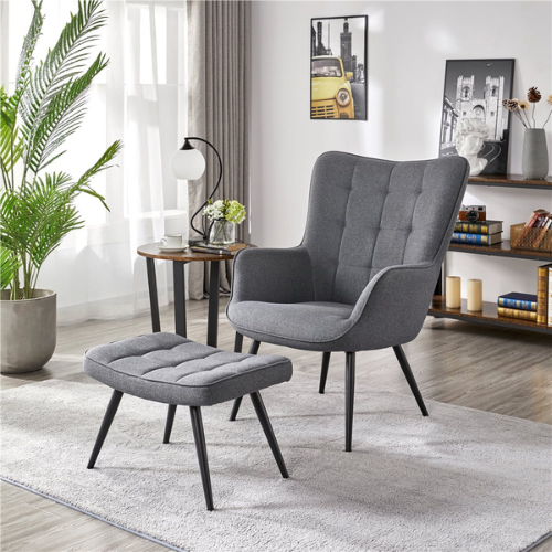 Upgrade your living space with this Easyfashion Chair & Ottoman Set for just $124 Shipped Free (Reg. $155.99)