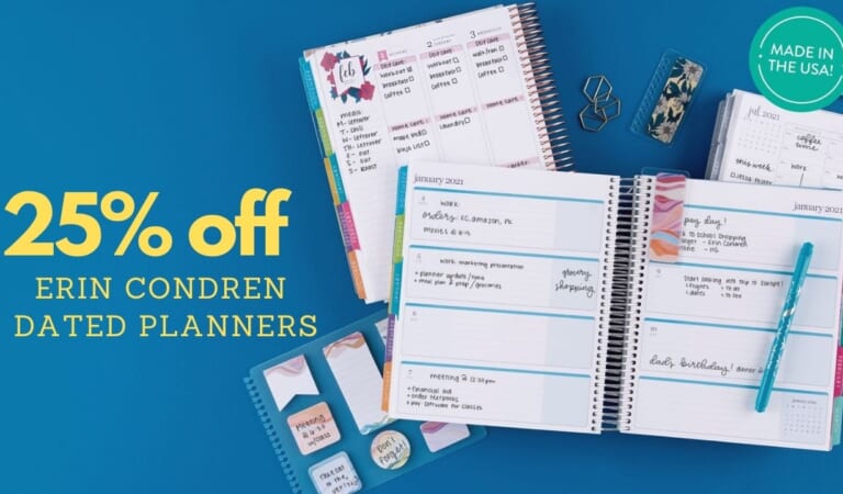 25% Off Erin Condren 2023 Planners & Calendars