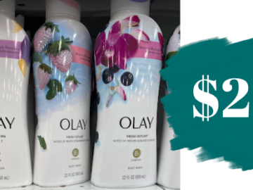 Stock up! Olay Body Wash for $2 (reg. $7)