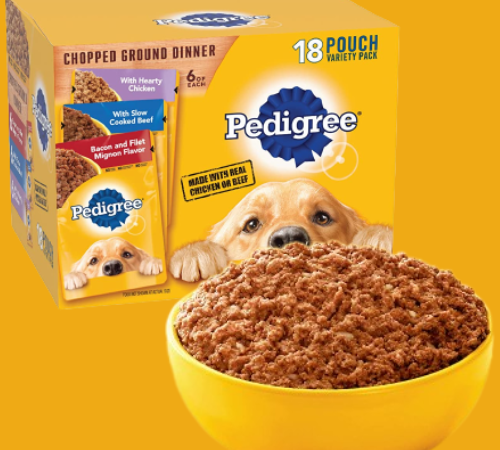 18-Count Pedigree Chopped Ground Dinner Wet Dog Food Variety Pack as low as $9.07 After Coupon (Reg. $30.50) + Free Shipping – 50¢/ 3.5 Oz Pouch + MORE