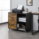 Transform your home office into a more organized and accessible work space with Rolling File Cabinet with 3 Drawers and 2 Shelves for just $115 Shipped Free (Reg. $150)