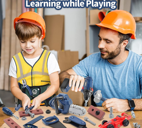 Your little one will have hours of fun with this 47-Piece Play Tools Box with Electric Power Toy Drill & Chainsaw for just $33.99 Shipped Free (Reg. $41.99)