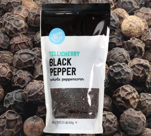 Happy Belly Tellicherry Whole Black Peppercorns, 16 Oz as low as $6.31 Shipped Free (Reg. $8.09)