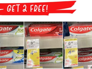 Get 2 Tubes of Colgate Toothpaste FREE at Walgreens!