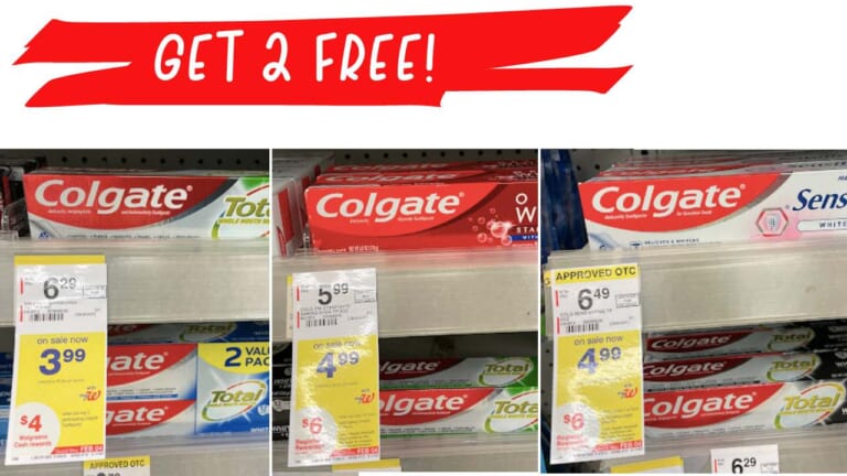 Get 2 Tubes of Colgate Toothpaste FREE at Walgreens!