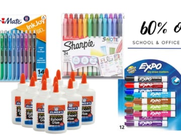 School & Office Supplies up to 60% off | Expo, Sharpie, Elmer’s & More