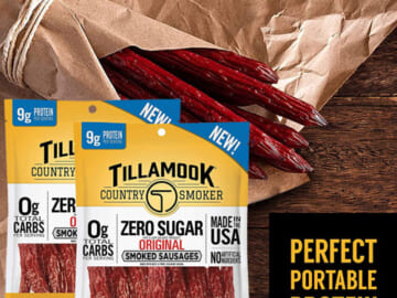 2-Pack Tillamook Country Smoker Keto Friendly Zero Sugar Smoked Sausages as low as $7.78 After Coupon (Reg. $11.98) – $3.89/4-oz Pack + Free Shipping