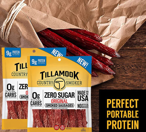 2-Pack Tillamook Country Smoker Keto Friendly Zero Sugar Smoked Sausages as low as $7.78 After Coupon (Reg. $11.98) – $3.89/4-oz Pack + Free Shipping