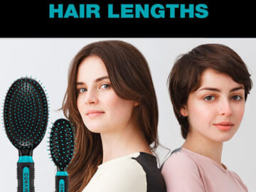 2-Piece Set Conair Salon Results Hairbrushes as low as $5.59 Shipped Free (Reg. $11.47) – Travel Hairbrush and Full-Sized Brush – FAB Ratings!