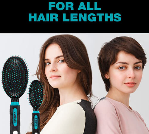 2-Piece Set Conair Salon Results Hairbrushes as low as $5.59 Shipped Free (Reg. $11.47) – Travel Hairbrush and Full-Sized Brush – FAB Ratings!