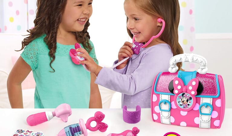 Just Play Disney Junior’s Minnie Mouse Bow-Care Doctor Bag Set $10.99 (Reg. $22) – 3K+ FAB Ratings! Stethoscope with Lights and Sounds