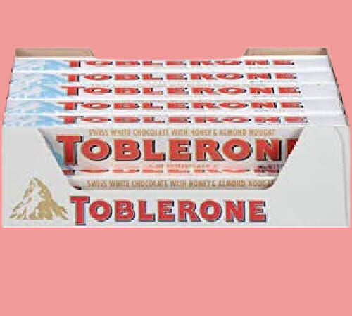 20-Ct Toblerone Swiss White Chocolate Bars with Honey & Almond Nougat $26.32 Shipped Free (Reg. $35.52) – $1.32/3.52-Oz