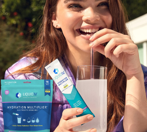 Today Only! 16-Count Liquid I.V. Hydration Multiplier, Concord Grape, Hydration Powder Packets $17.96 (Reg. $21.95) – $1.12/stick