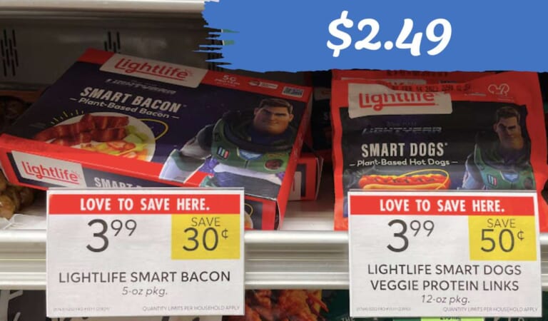 $2.49 Lightlife Smart Bacon & Smart Dogs at Publix