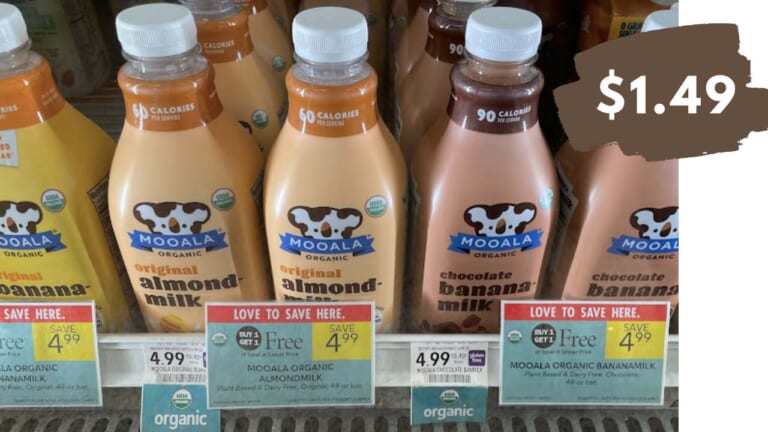 $1.49 Mooala Plant-Based Milk (reg. $4.99) | Publix Deal Ends Today