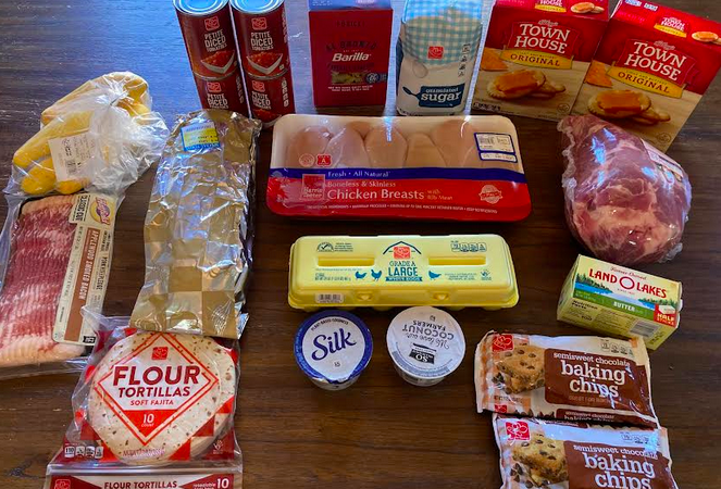 Gretchen’s $106 Grocery Shopping Trip and Weekly Menu Plan for 6 {Harris Teeter, Publix, Aldi, Ingles & Grocery Outlet}