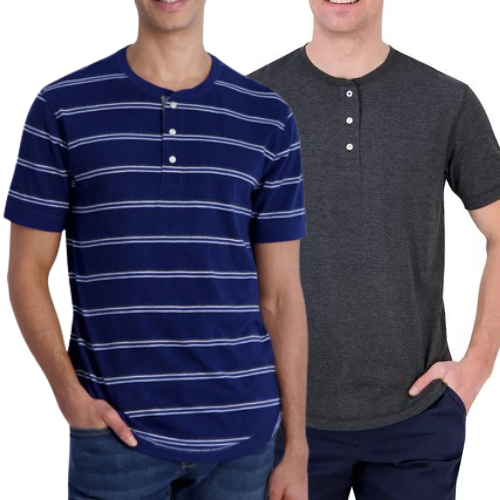 Chaps Men’s Short Sleeve Coastland Wash Henley T-Shirt from $7 (Reg. $35)