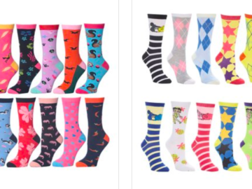 12-Pair Crew Socks Sets only $9.99 + shipping!