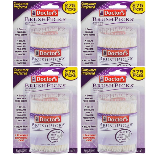 1,100-Count The Doctor’s BrushPicks Interdental Toothpicks as low as $10.67 Shipped Free (Reg. $19) – 12K+ FAB Ratings! $2.67/ 275-Count Pack or 1¢/Toothpick