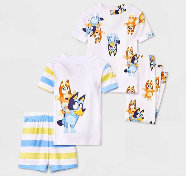 Toddler 4-Piece Bluey Pajama Sets only $18!