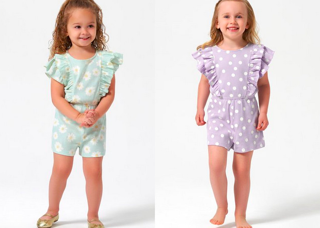 Modern Moments By Gerber Baby & Toddler Ribbed Ruffled Romper only $6!