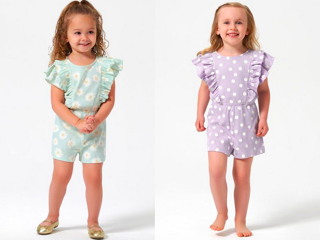 Modern Moments By Gerber Baby & Toddler Ribbed Ruffled Romper only $6!