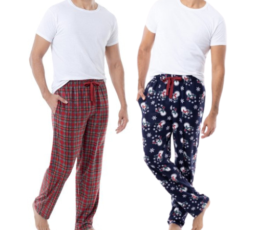 2-Pack Fruit of the Loom Men’s Holiday & Plaid Print Microfleece Pajama Pants Set $10 (Reg. $20) – $5/Pajama – 5 Colors – S to 5XL