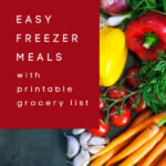 Easy Freezer Meals With Printable Grocery List