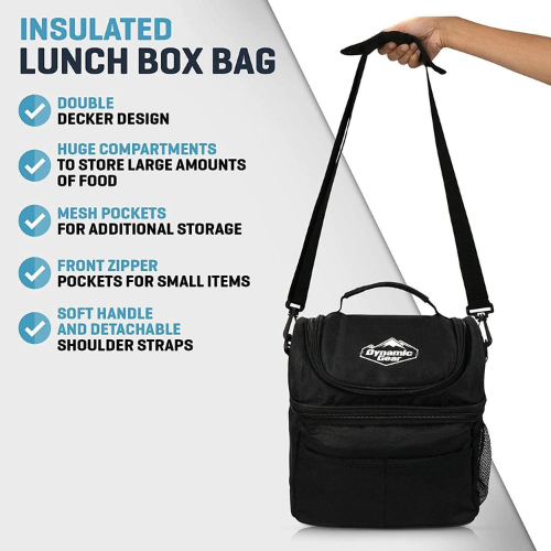 Insulated Lunch Box Tote Bag $8.99 After Coupon (Reg. $18) – 1K+ FAB Ratings! Various Colors