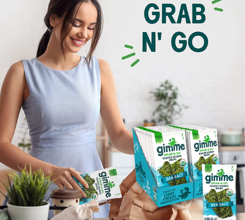 Today Only! 30-Count gimMe Grab & Go Sea Salt Organic Roasted Seaweed Sheets $20.50 (Reg. $27.50) – 68¢/sheet!