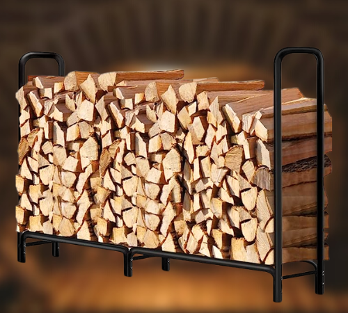 8 ft Outdoor Fire Wood Log Rack $38.73 After Code (Reg. $82) + Free Shipping – 4.7K+ FAB Ratings!