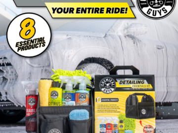 8-Piece Chemical Guys Supreme Detailing Essentials Kit $29 (Reg. $85) – For Car, Truck, or SUV Cleaning