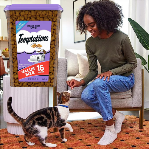 THREE 16 oz Tubs Temptations Classic Crunchy & Soft Cat Treats as low as $5.09 EACH After Code (Reg. $8.48) + Free Shipping + Get 3 for the price of 2 – Choose from 2 Flavors