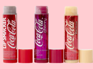 FOUR 3-Piece Lip Smacker Coca Cola Lip Balm Sets as low as $2.41 PER SET After Coupon (Reg. $8 ) + Free Shipping – $0.80/ tube + Buy 4, save 5% – 3 Flavors