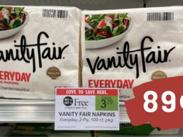 Stock Up on Paper Products with 89¢ Vanity Fair Napkins