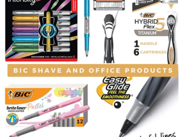 Today Only! BIC Shave and Office Products from $3.77 (Reg. $9.99)