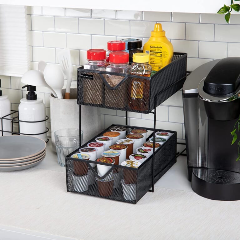 2-Tier Heavy Duty Organizer with Metal Mesh Storage Baskets $14.57 (Reg. $30)