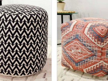 RugSmith Poufs only $39.99 + shipping!